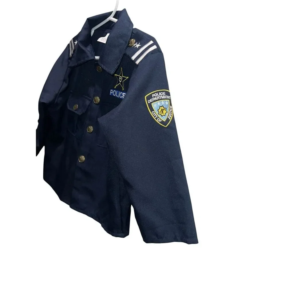 Kids Police Costume Jacket Size 3-4T Kangaroo Dress Up Halloween